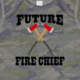 thumbnail image 4 of Inktastic Future Fire Chief Firefighter Boys or Girls Baby Bodysuit, 4 of 5