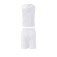 thumbnail image 3 of Qiylii Men's Shorts Set Solid Color Sleeveless Hooded Tank Tops + Drawstring High Waist Stretch Shorts, 3 of 8