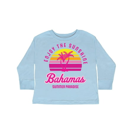 

Inktastic Enjoy The Sunshine Bahamas Summer Paradise Gift Toddler Boy or Toddler Girl Long Sleeve T-Shirt