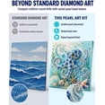 thumbnail image 6 of Ocean Theme Pearl Art DIY Kit, Classic Pearl Art Creation Set, Gentle Whale Pattern Diamond Art Kit, Easy Rhinestone Mosaic Craft for Living Room Wall Decor, Whale, 6 of 8