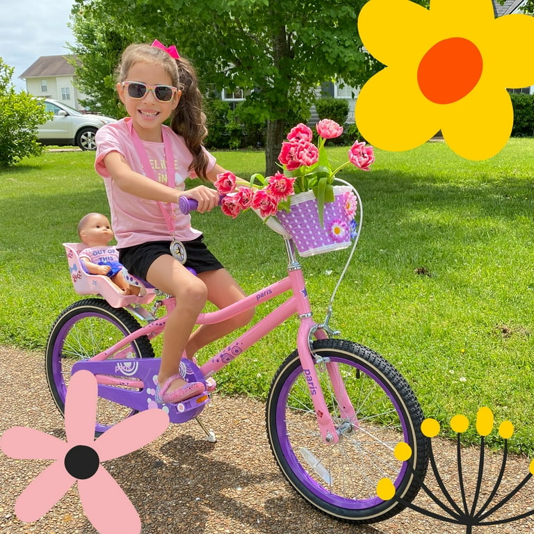 JOYSTAR Paris Girls Bike for Toddlers and Kids 5-9 Years Old, 18