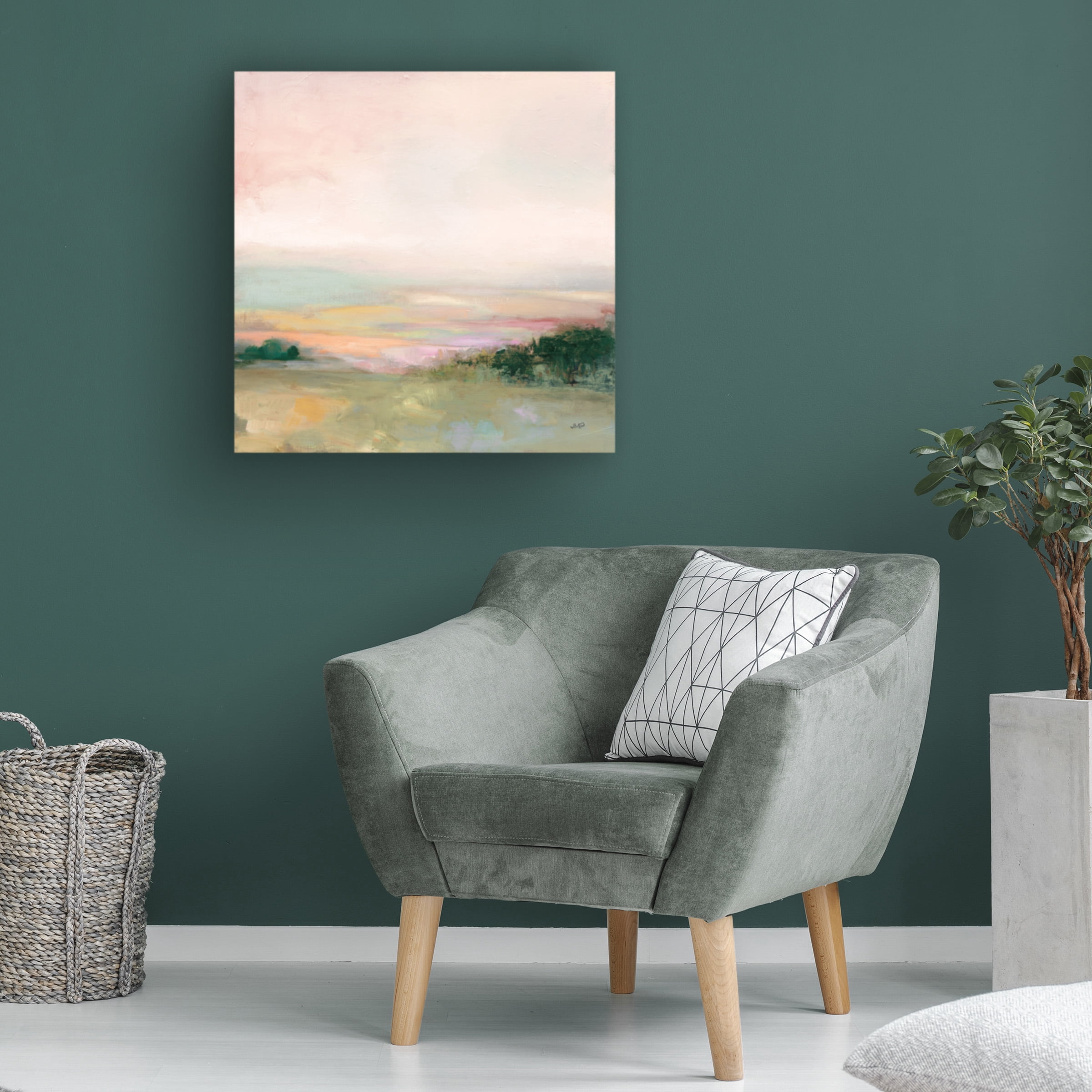 Julia Purinton 'Dark Glowing Valley' Canvas Art
