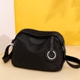 thumbnail image 4 of Bolso bandolera informal, sencillo, ligero y de gran capacidad, color negro, 4 of 5
