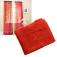 thumbnail image 2 of opvise Glass Yarn Sheer Window Valance Curtain Pure Color Bedroom Home Wedding Decor Claret, 2 of 7