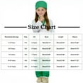 thumbnail image 2 of YUNAFFT Kids Doctor Nurse Role Play Costume Pretend Play Uniform with V-Neck Short Sleeve for 3-12 Years, 2 of 3