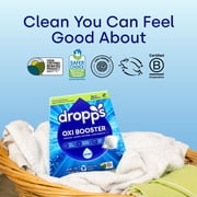 Dropps Oxi Booster Laundry Detergent Pods, Biobased, Unscented, 25 Ct