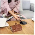 thumbnail image 4 of Leather Sunglasses Storage Box 3-piece Folding Glasses Storage Box (black), 4 of 5