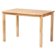 thumbnail image 3 of bali & pari Tabanan Brown Rattan and Brown Acacia Wood 3-Piece Dining Nook set, 3 of 10