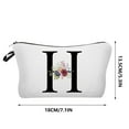 thumbnail image 3 of Alphabet Initial Cosmetic Bag, Travel and Daily Makeup Organizer, Durable Fabric, Personalized Gift for Women, Mom, Bridesmaid, Large Capacity for Lipstick, Keys, Toiletries, Stylish Storage, 3 of 6