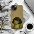 thumbnail image 6 of Minimalist Frog Bob Haircut Phone Case – Funny Quirky Frog Portrait Design, Soft Beige Background – Fits iPhone 17 16 15 14 13 12 11 Plus Pro Max Mini, 6 of 6