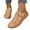 Brown, variant on Closed Toe Work Sandals for Women 2025 Spring Summer Leather Non Slip Gladiator Flats Walking Shoes