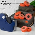 thumbnail image 5 of Perco 2 Line Fluorescent Red Labels - 4 Sleeve, 24,000 Blank Pricing Labels for Perco 2 Line Price and Date Guns, 5 of 7