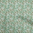 thumbnail image 1 of oneOone Cotton Cambric Off White Fabric Tropical Leaf Fabric For Sewing Printed Craft Fabric By The Yard 42 Inch Wide, 1 of 5