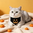thumbnail image 6 of Halloween Pet Collar Costume Accessory, Skull Ghost Pumpkin Spider Bat Design Neck Bib Bandana for Small Medium Dogs Cats, Cute Holiday Dress Up Decor for Trick Or Treat Party Pet Photo Prop, 6 of 6