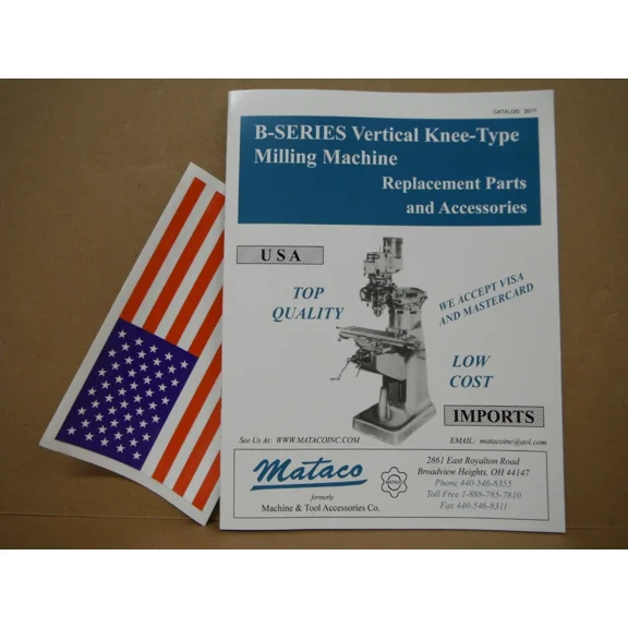Mataco Catalog Bridgeport Mill Parts List Lathe Cnc Grinder Tooling Wire Edm