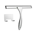 thumbnail image 2 of Raspador y limpiacristales de acero inoxidable | Limpiador de vidrios para ventanas y duchas de 25 x 20 cm con cuchilla de silicona suave para baño y cocina | Paquete de 1, 2 of 6