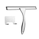 thumbnail image 2 of Raspador y limpiacristales de acero inoxidable | Limpiador de vidrios para ventanas y duchas de 25 x 20 cm con cuchilla de silicona suave para baño y cocina | Paquete de 1, 2 of 6
