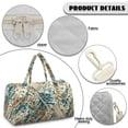 thumbnail image 6 of Garronmavis Large Quilted Duffle Bag for Women, Abstract Print Weekender Overnight Bag with Luggage Sleeve, Lightweight Carry On Travel Gym Bag with Zipper for Airplane, Work, 6 of 7