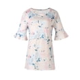 thumbnail image 1 of DPTALR T-shirt de Maternité à Manches Courtes Imprimé Fleuri pour Femmes Enceintes, 1 of 8