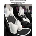 thumbnail image 2 of Ruiboury Lumbar Support Pillow For Car Creative For Added Style And Comfort Which Is Soft And Wear-resistant black headrest, 2 of 6