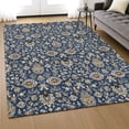 thumbnail image 6 of Addison Rugs Mayfield Premium Machine Washable Traditional Global Navy Rectangle Rug, 10' x 14', 6 of 6