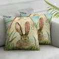 thumbnail image 2 of Nawypu Cute Bunny Easter Outdoor Lumbar Pillow Covers , Farmhouse Spring Easter Egg Bunny Decor Lumbar Pillows, Colorful Happy Easter Egg Rabbit Ear Pillows&nbsp;2pc, 2 of 6