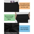 thumbnail image 5 of BUBBLELIME 29""/31""/33""/35"" 4 estilos Pantalones de yoga con piernas rectas para mujer Control de barriga - Pierna recta_Negro L_31"" Entrepierna, 5 of 5