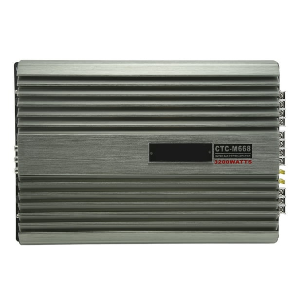 Amplificador para automóvil Amplificador para automóvil de 3200 W Amplificador de audio para automóvil de metal Amplificador de radio para automóvil Funcionalidad versátil Jadeshay A