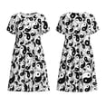 thumbnail image 3 of Bixox Robe d'Été à Manches Courtes pour Femmes Robe Ample Longueur Genou avec Poches-Yin et Yang, 3 of 7