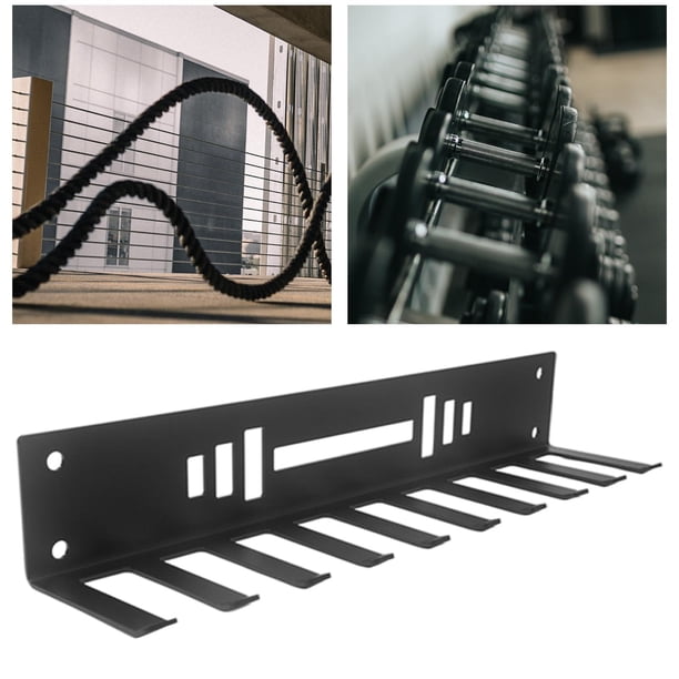 Estante de Almacenamiento para Gimnasio de Servicio , Estante para Equipo Deportivo, Colgador de Montaje en Pared para Cinturones de Elevación, Baoblaze Estante de almacenamiento de gimnasio