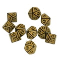 thumbnail image 1 of Yazoeia 10pcs Dice Set Polyhedral Dice Role Playing RPG Games Acrylic DND Board Game Accessory Dice D10 MY320-37239, 1 of 13