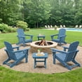 thumbnail image 6 of SERWALL Small Folding Side Table set 2, HDPE All Weather Adirondack End Table, No Assembly Required, Navy, 6 of 8
