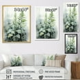 thumbnail image 4 of Designart "An Emerald Reverie with Minimal Ferns I" Floral & Botanical Floater Framed Canvas Art Print, 4 of 7