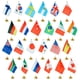 thumbnail image 1 of Set de banderas del país internacional de Juvale con soporte para 24 banderas, 1 of 8
