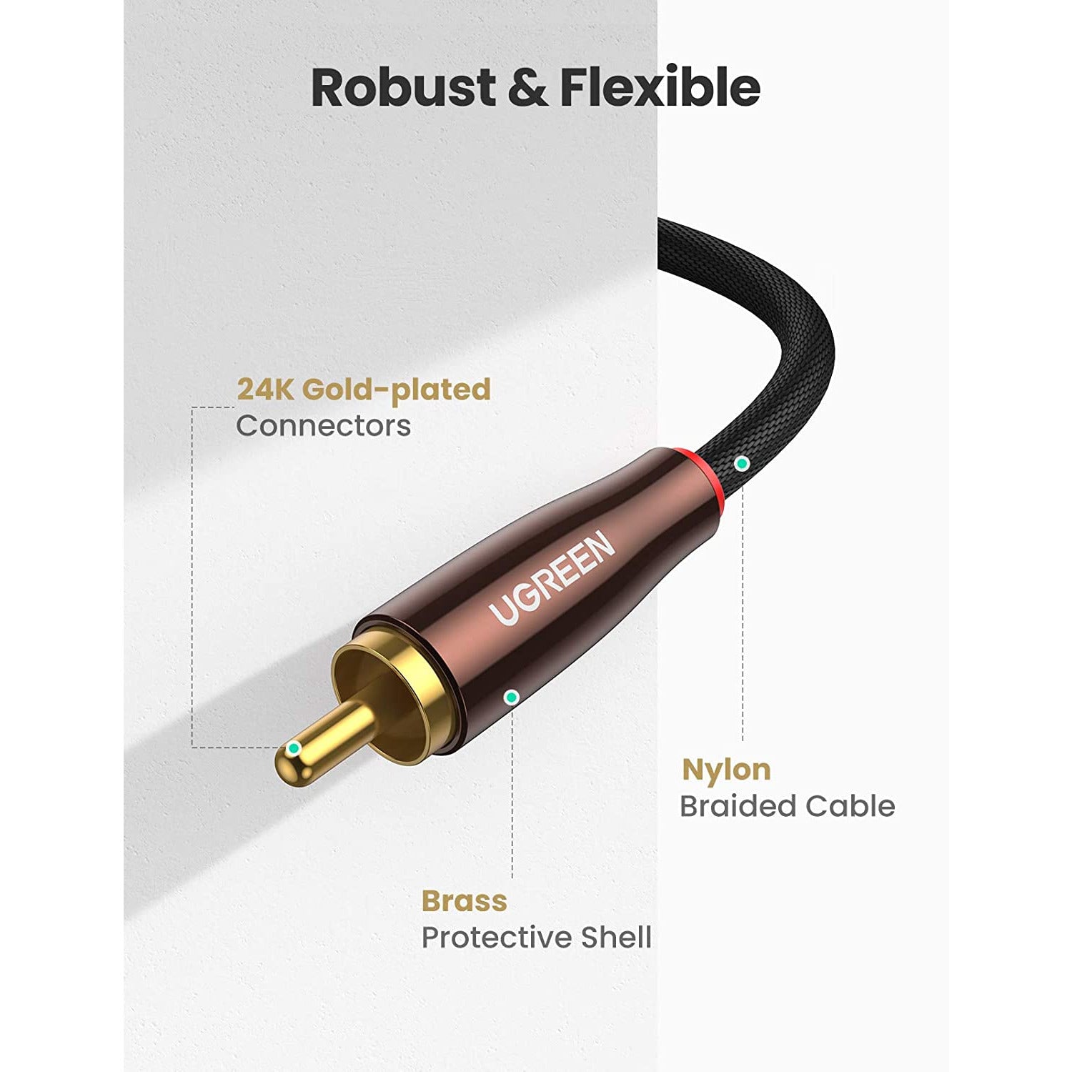 RCA Cable MFi Certified Lightning to 