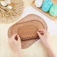 thumbnail image 3 of Oval Wooden Basket Base 3 Sizes Coffee Blank Crochet Basket Base Crochet Bag Bottom Crochet Bottom Accessory for DIY Basket Craft Knitting for Knitters Crocheters and Beginners, 3 of 8