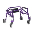 thumbnail image 2 of Inspirado en el andador posterior ligero Drive Nimbo 2G con asiento, color morado mago, extra pequeño, 2 of 5