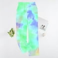 thumbnail image 5 of Simua Women's Tie-dye Printed Wide Leg Pants Elastic Waist Side Pocket Casual Trousers S-XXL Lounge & Outdoor Pants, 5 of 5