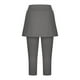 thumbnail image 5 of TaTaai Women's Fake Two Piece Leggings with Skirt Side Pockets High Waisted Cropped Yoga Pants 7/8 Length Athletic Running Tights Summer Sportswear Gift, 5 of 7