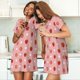 thumbnail image 4 of Easygdp Strawberries Camisón de manga corta para mujer, informal, estampado, 4 of 6