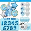 Cinderella Deluxe Balloon Bouquet - Blue Number 2