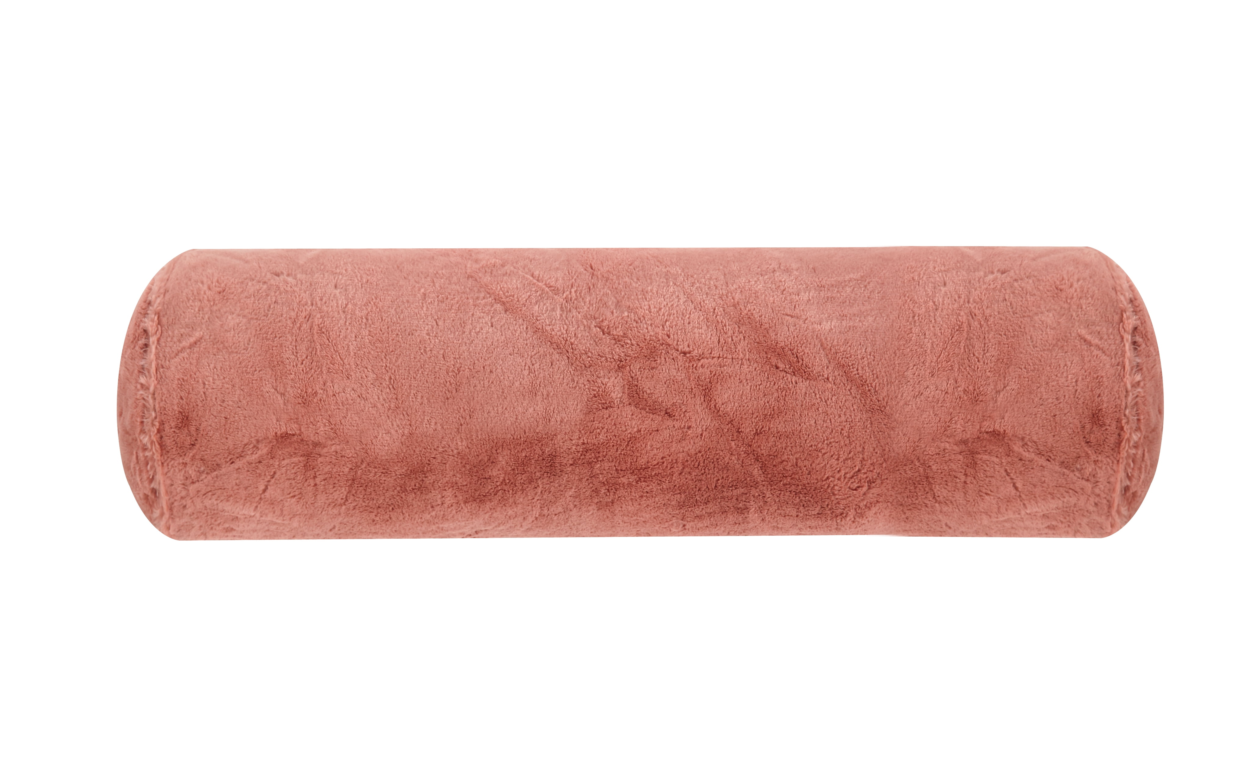 Dearfoams Plush Pink Bolster Lounge Pillow, 1 each, 10'' x 36''