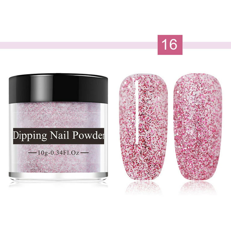 Dip Pink Glitter Dip Powder Milky Dip Powder For Nails 12