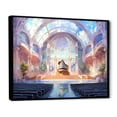 thumbnail image 2 of Designart "Sunrise Impression In Concert Halls II" Concert Halls Floater Framed Wall Art Living Room, 2 of 5