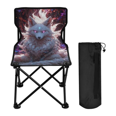 BZSMCE Camping Chairs Modern Folding chair In Celestial Glow Fox Pattern