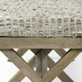 thumbnail image 5 of Mercana Solis II 50x18 Light Brown Wood Base Beige-Toned Woven Cushion Bench, 5 of 6