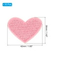 thumbnail image 2 of Uxcell 1.65'' x 1.42'' Iron-on Hot Melt Adhesive Patches Sew Embroidered Patches 10 Pcs Light Pink, 2 of 7