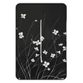 thumbnail image 2 of Black And White Ink Flower Picnic Blanket Waterproof Outdoor Beach Blanket Hand-held Pad Suitable for Travel, Camping, Beach, Family Gatherings, 2 of 8