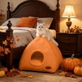 thumbnail image 4 of Cat Dome Bed - Plush Warmth Indoor Cats Sleeping Bed | Winter Thermal Insulation Kitten Resting Nest, Pet Supplies for Small Medium Cats, 4 of 6