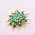 thumbnail image 3 of 2x elegante broche imitación para mujer Verde blanco Sunnimix broche, 3 of 7
